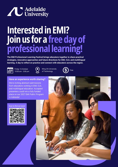 2026-09-23【活動轉知】明志科技大學-辦理「EMI Professional Learning Festival」研討會圖片