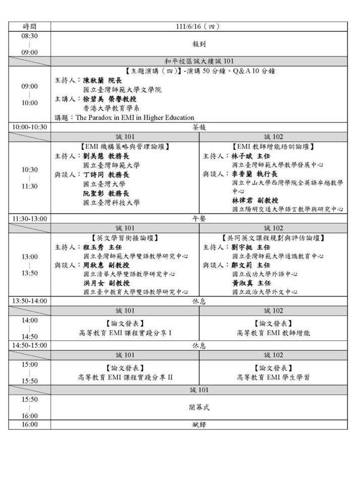 2022-04-19 【活動轉知】國立臺灣師範大學－高等教育的EMI教學：挑戰與前瞻圖片